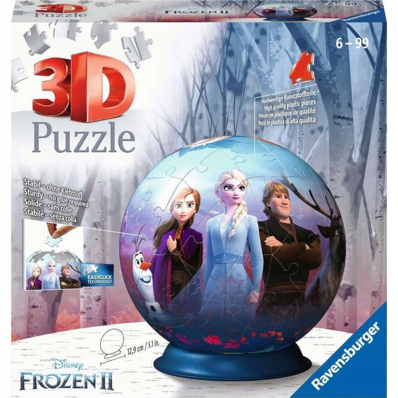 Zabawka KULA FROZEN KRAINA LODU ZE WZOREM PUZZLE 3D RAVENS - kolekcjonerska premium zabawki Aseo dla dzieci