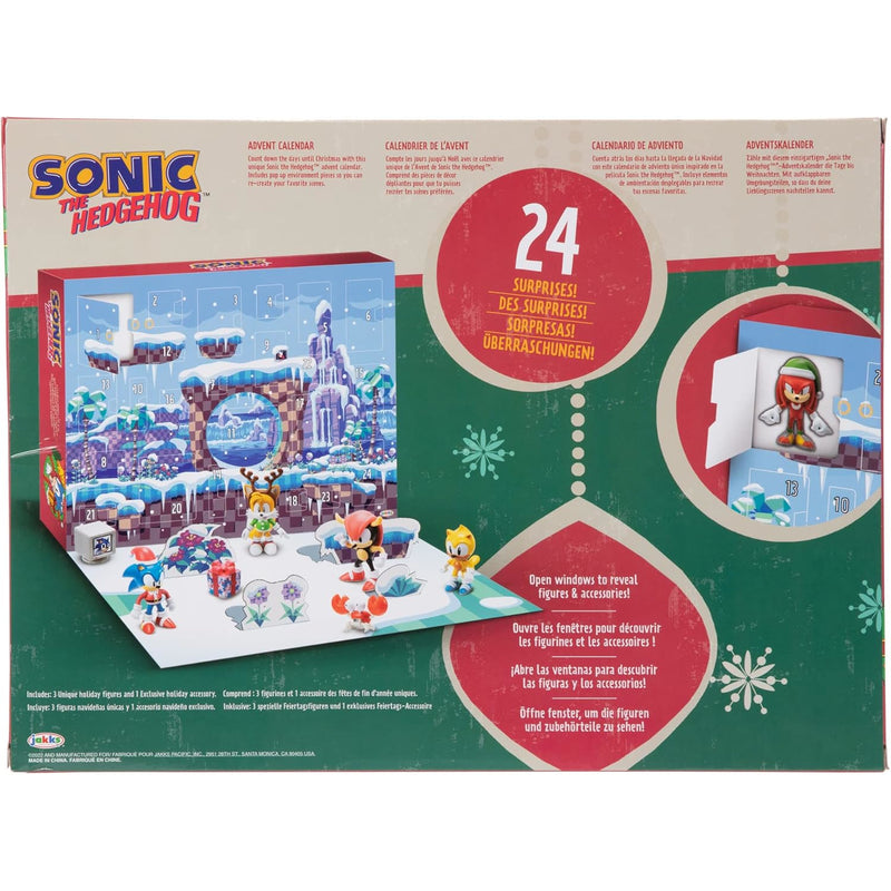 SONIC THE HEDGEHOG 12 RUCHOMYCH FIGUREK  - widok 3 JAKKS Pacific opakowanie szczegoly