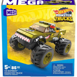 Zabawka MEGA HOT WHEELS MONSTER TRUCK V8 BOMBER KLOCKI MAT - kolekcjonerska premium zabawki Aseo dla dzieci