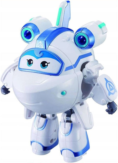 SUPER WINGS SAMOLOT ROBOT TRANSFORMUJĄCY - widok 2 opakowania szczegoly zabawka kolekcja