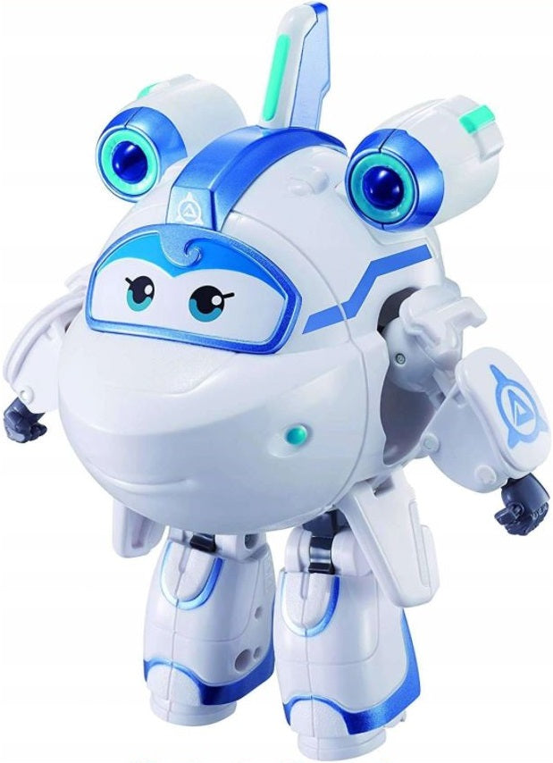 SUPER WINGS SAMOLOT ROBOT TRANSFORMUJĄCY - widok 2 opakowania szczegoly zabawka kolekcja
