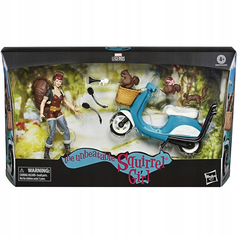 MARVEL LEGENDS  SQUIRREL GIRL + MOTOCYKL - widok 2 opakowania szczegoly zabawka kolekcja