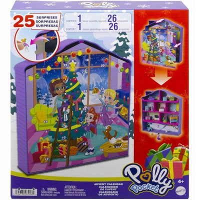 Zabawka KALENDARZ ADWENTOWY POLLY POCKET DOMEK Z 25 NIESPO - kolekcjonerska premium zabawki Aseo dla dzieci