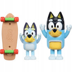 BLUEY BINGO SKATEBOARDING JAZDA NA DESKO - widok 2 opakowania szczegoly zabawka kolekcja