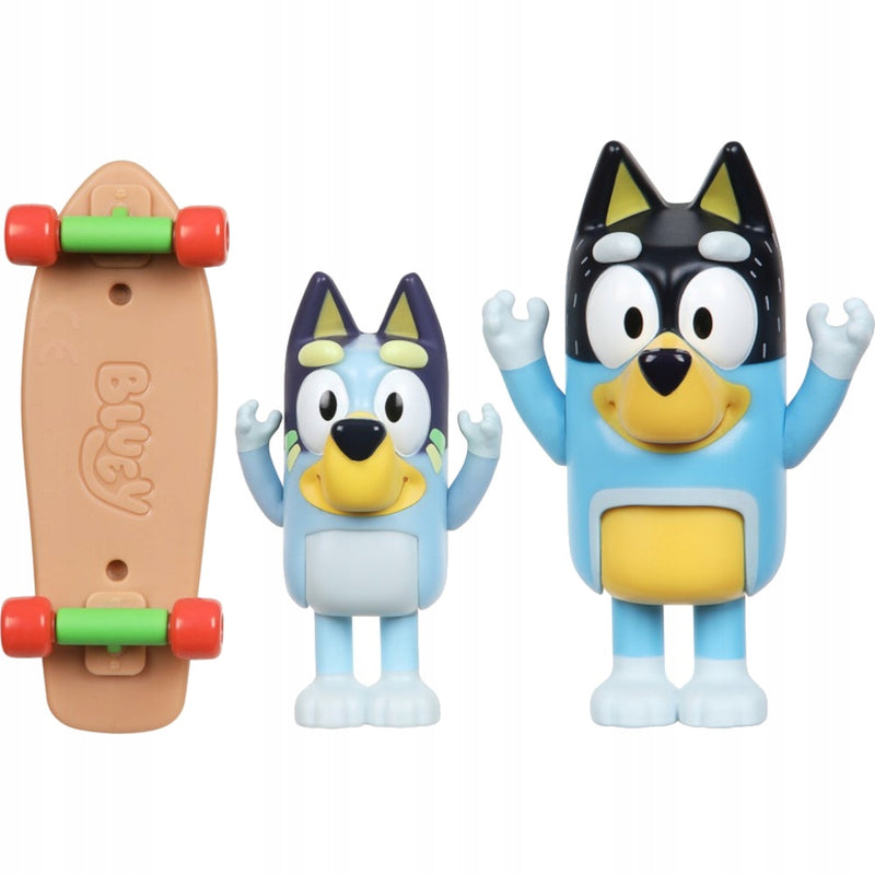 BLUEY BINGO SKATEBOARDING JAZDA NA DESKO - widok 2 opakowania szczegoly zabawka kolekcja