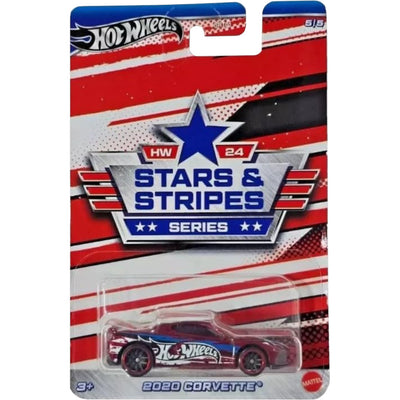 Hot Wheels Stars and Stripes Series 2024 Autko Pojazd 2020 Corvette 5/5