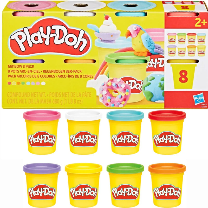 Zabawka PLAY-DOH CIASTOLINA KOLOROWA ZESTAW TUB 8-PAK RAIN - kolekcjonerska Hasbro premium dla dzieci fanow