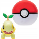 POKEMON CLIP 'N' GO  TURTWIG + POKE BALL - widok 2 opakowania szczegoly zabawka kolekcja