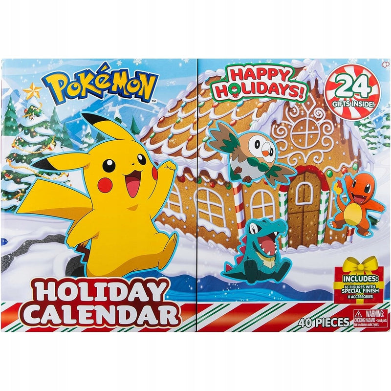 POKEMON KALENDARZ ADWENTOWY ORYGINALNY 1 - widok 10 opakowania Jazwares szczegoly kolekcja