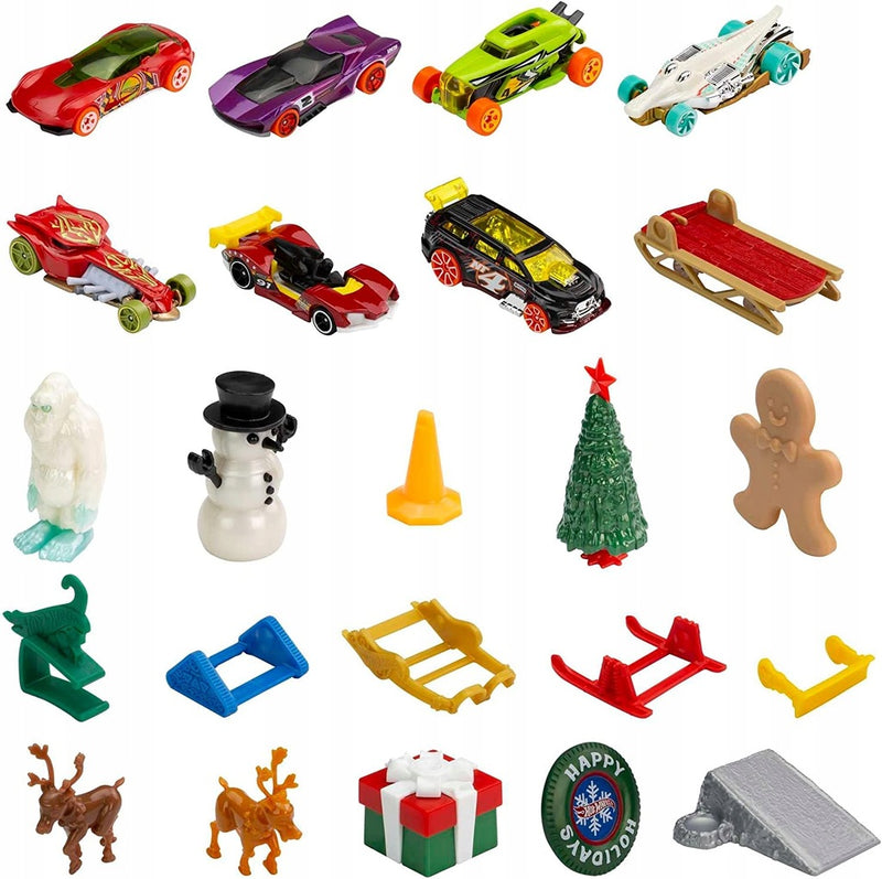 HOT WHEELS KALENDARZ ADWENTOWY ADVENT CA - widok 5 opakowania szczegoly zabawka kolekcja