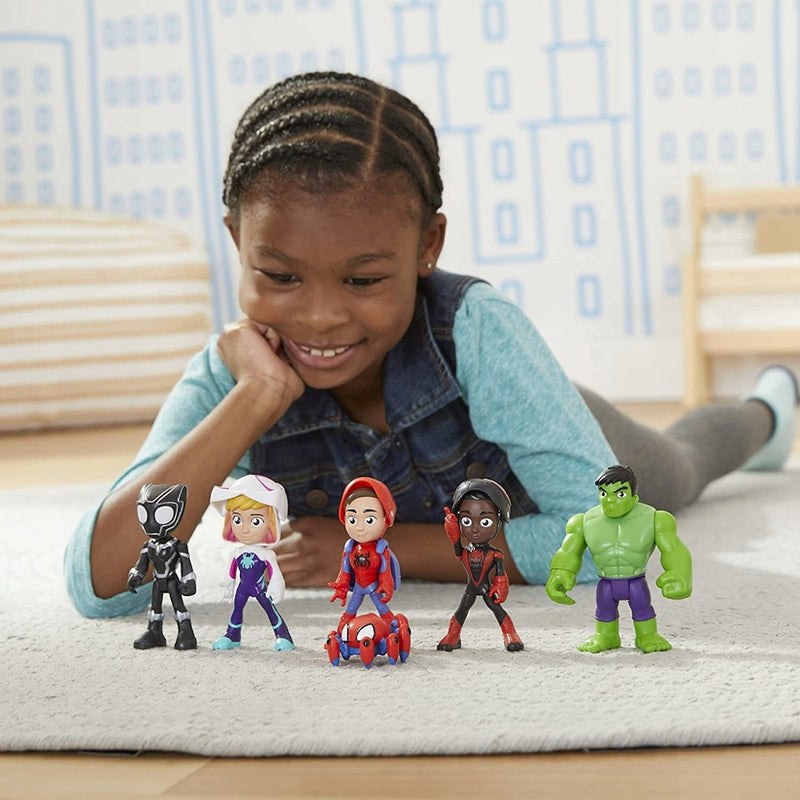 SPIDEY ZESTAW 6-PAK SPIDEY MILES MORALES - widok 3 opakowania Hasbro szczegoly kolekcja