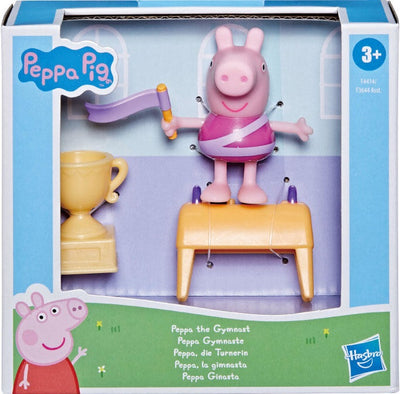 Zabawka ŚWINKA PEPPA ZESTAW  PEPPA GIMNASTYCZKA - kolekcjonerska premium zabawki Aseo dla dzieci