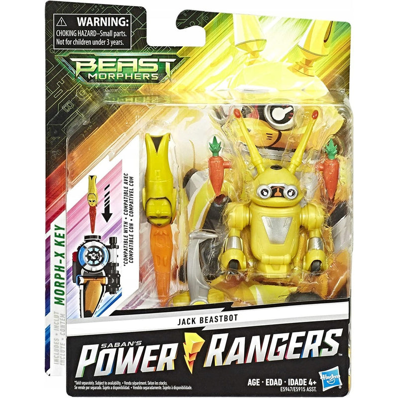 Zabawka POWER RANGERS BEAST MORPHERS ŻÓŁTY JACK BEASTBOT - kolekcjonerska premium zabawki Aseo dla dzieci
