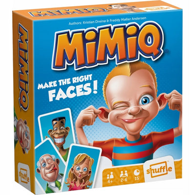 Zabawka MIMIQ MAKE THE RIGHT FACES! GRA KARCIANA TOWARZYSK - kolekcjonerska premium zabawki Aseo dla dzieci