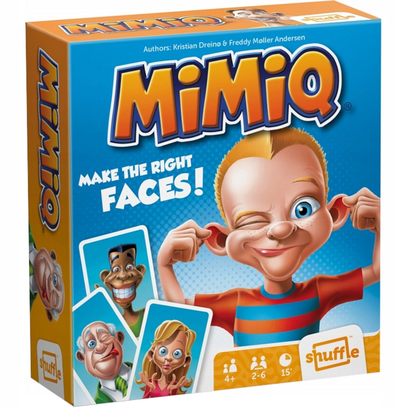 Zabawka MIMIQ MAKE THE RIGHT FACES! GRA KARCIANA TOWARZYSK - kolekcjonerska premium zabawki Aseo dla dzieci