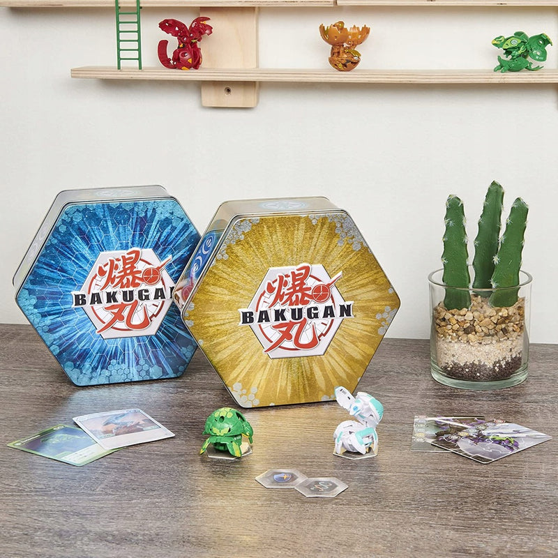 BAKUGAN BAKU-TIN NIEBIESKI METALOWE PUDE - widok 7 opakowania szczegoly zabawka kolekcja