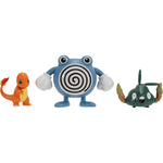 POKEMON BATTLE FIGURE SET 3-PAK ZESTAW C - widok 3 opakowania Jazwares szczegoly kolekcja
