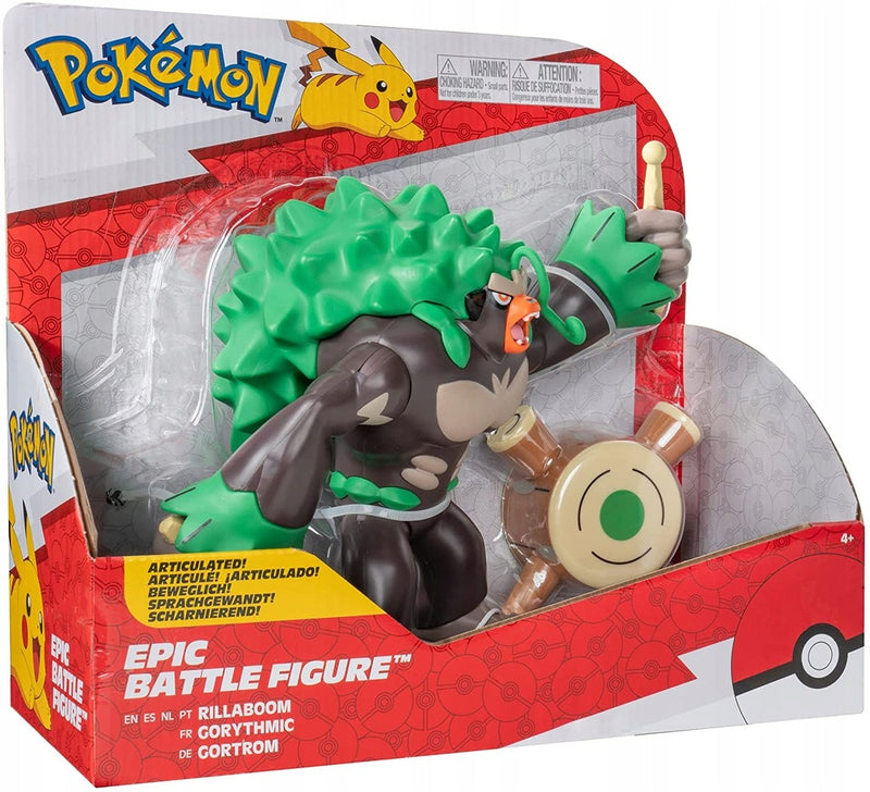 POKEMON EPIC DUŻA  RILLABOOM JAZWARES - widok 3 opakowania szczegoly zabawka kolekcja