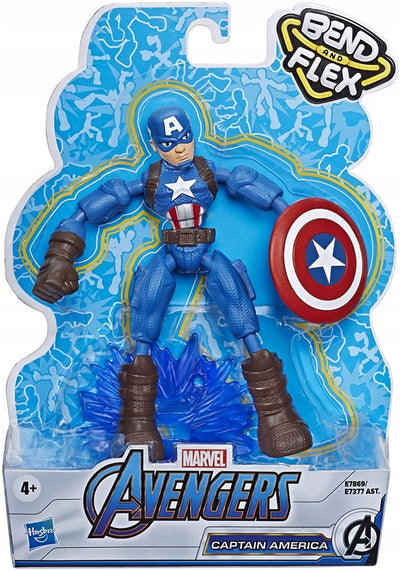Zabawka MARVEL AVENGERS BEND FLEX  KAPITAN AMERYKA - kolekcjonerska premium zabawki Aseo dla dzieci