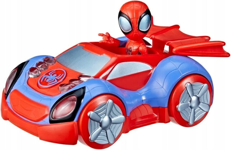 SPIDEY I SUPER KUMPLE POJAZD SPIDEYA + - widok 4 opakowania szczegoly zabawka kolekcja