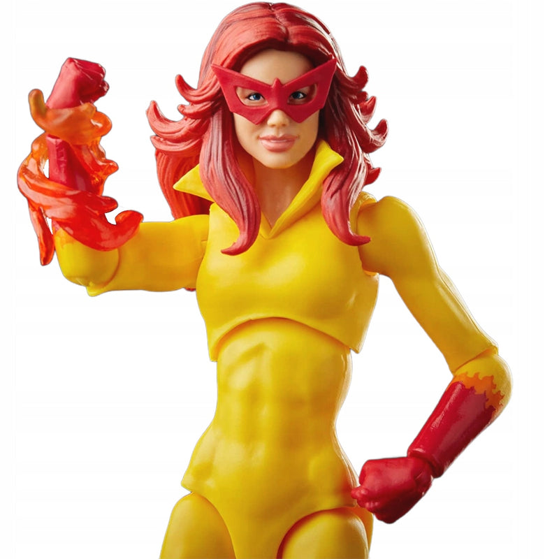 MARVEL LEGENDS RUCHOMA  X-MEN FIRESTAR - widok 5 opakowania szczegoly zabawka kolekcja