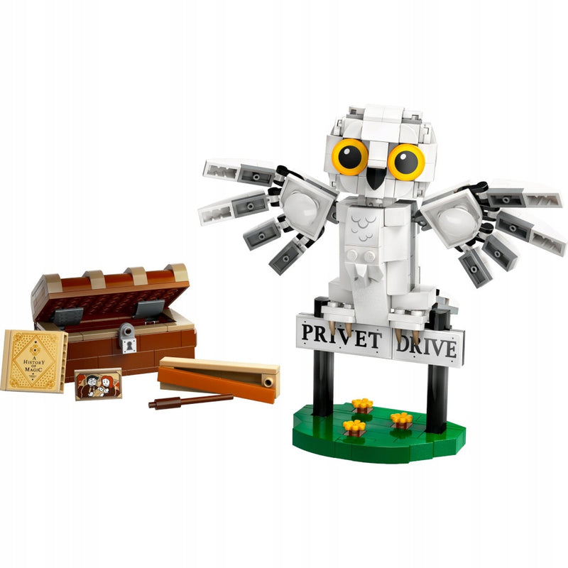 LEGO HARRY POTTER ZESTAW HEDWIGA Z WIZYT - widok 2 opakowania szczegoly zabawka kolekcja