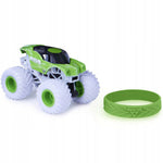 MONSTER JAM TRUCK + OPASKA ALIEN INVASIO - widok 2 opakowania szczegoly zabawka kolekcja