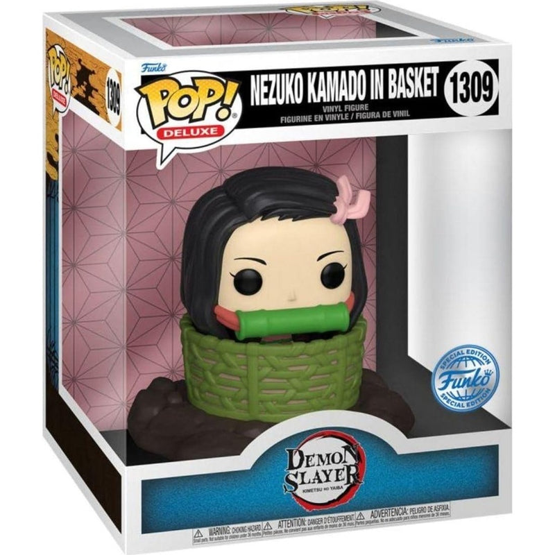 Figurka Funko POP Deluxe Nezuko Kamado in Basket - Demon Slayer - limitowana z koszem diorama