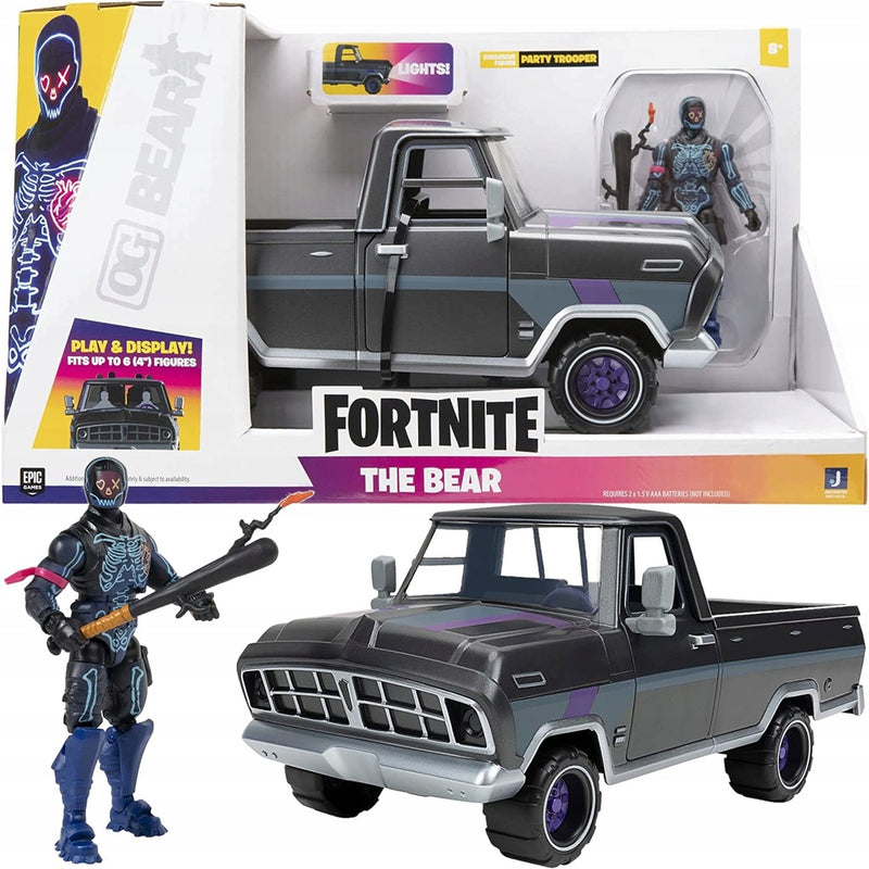Zabawka FORTNITE THE BEAR POJAZD +  PARTY TROOPER - kolekcjonerska premium zabawki Aseo dla dzieci