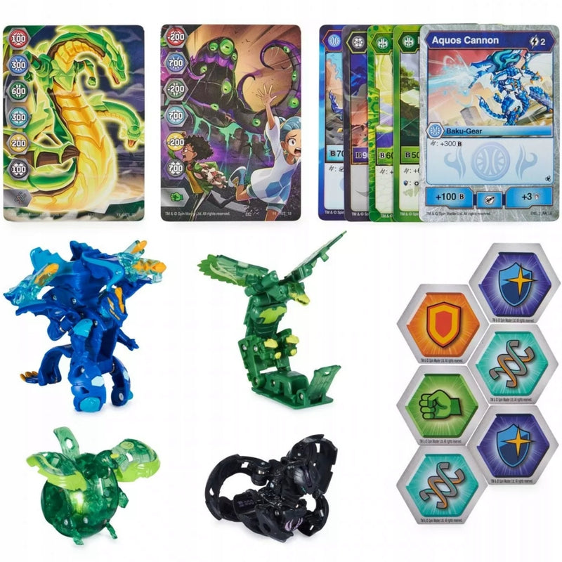 BAKUGAN LEGENDS COLLECTION PACK 4-PAK DR - widok 2 opakowania szczegoly zabawka kolekcja