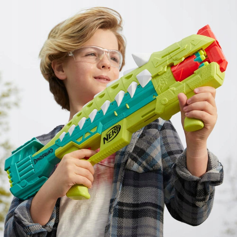 NERF DINOSQUAD WYRZUTNIA ARMORSTRIKE + S - widok 5 opakowania szczegoly zabawka kolekcja