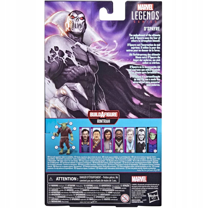 MARVEL LEGENDS RUCHOMA  D'SPAYRE 17cm - widok 6 opakowania szczegoly zabawka kolekcja