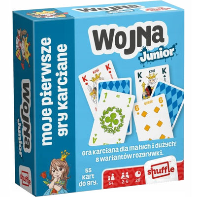 Zabawka WOJNA JUNIOR MOJA PIERWSZA GRA KARCIANA RODZINNA D - kolekcjonerska premium zabawki Aseo dla dzieci