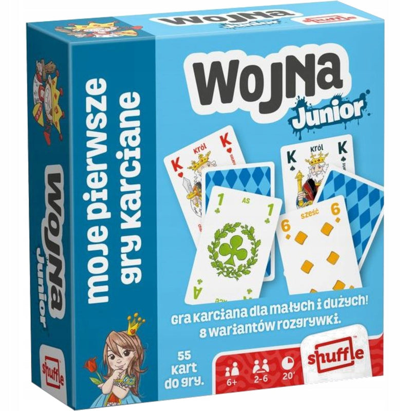 Zabawka WOJNA JUNIOR MOJA PIERWSZA GRA KARCIANA RODZINNA D - kolekcjonerska premium zabawki Aseo dla dzieci