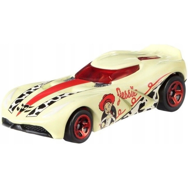 HOT WHEELS TOY STORY CHARACTER CARS JESS - widok 2 opakowania szczegoly zabawka kolekcja