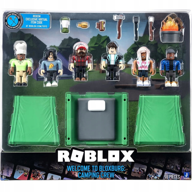 Zabawka ROBLOX WELCOME TO BLOXBURG: CAMPING CREW FIGURKI Z - kolekcjonerska premium zabawki Aseo dla dzieci