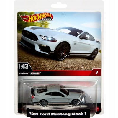 Zabawka HOT WHEELS PREMIUM 2021 FORD MUSTANG MACH 1 1:43 S - kolekcjonerska premium zabawki Aseo dla dzieci