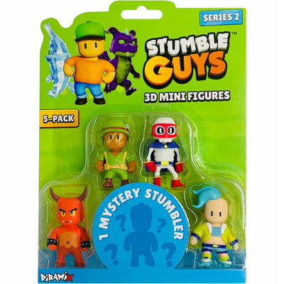 Zabawka STUMBLE GUYS 5-PAK RED DEMON PRIVATE DAVIS SUPER B - kolekcjonerska premium zabawki Aseo dla dzieci