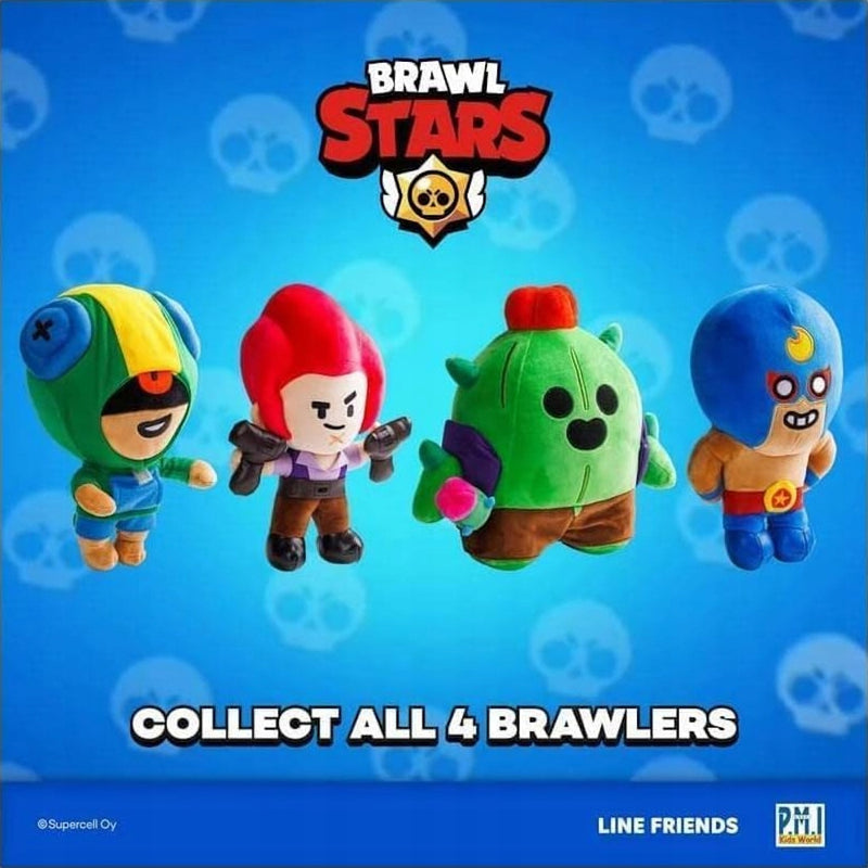 BRAWL STARS ORYGINALNA MIĘKKA MASKOTKA P - widok 6 opakowania szczegoly zabawka kolekcja