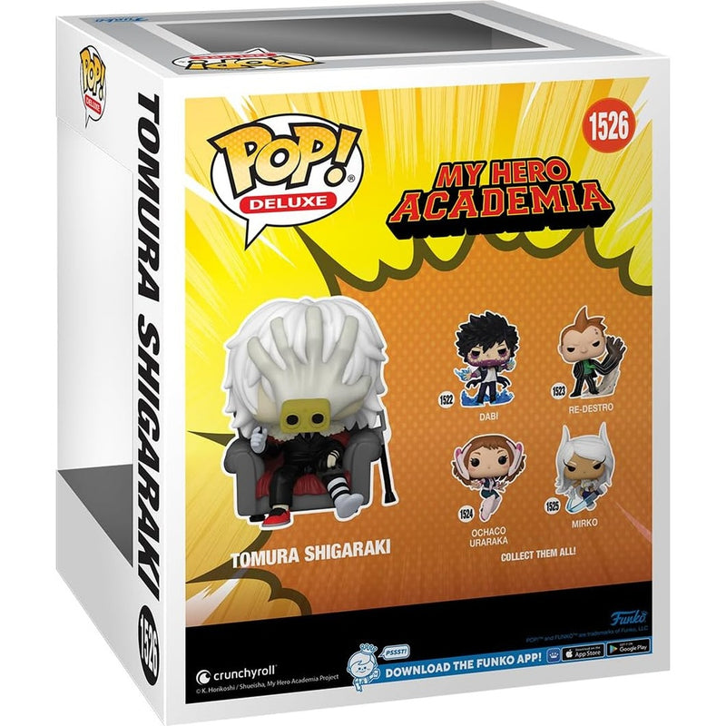 Funko POP DELUXE MY HERO ACADEMIA  TOMURA SHI - widok 2 opakowania tyl back box kolekcjonerska