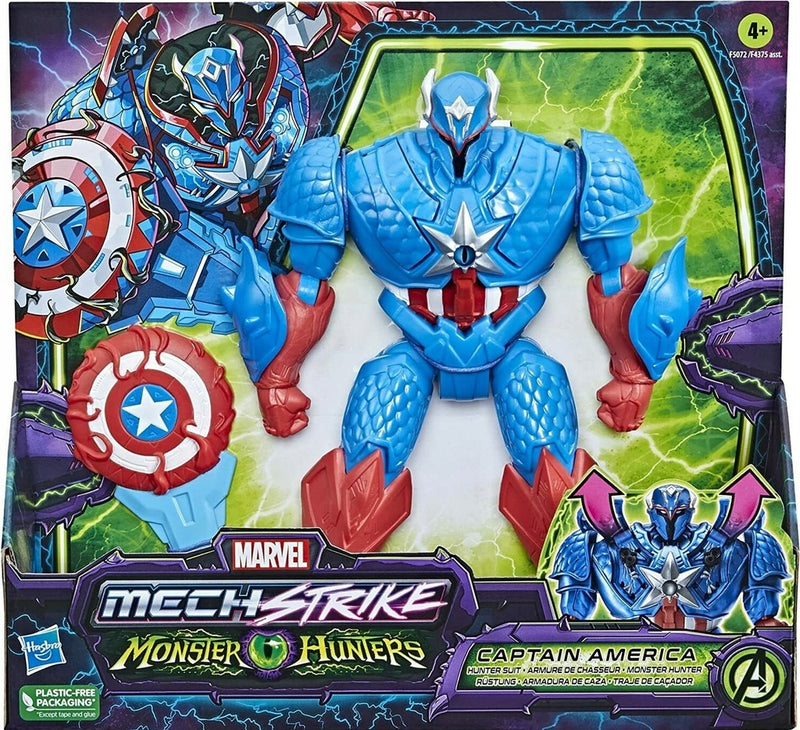 Zabawka MARVEL MECH STRIKE MONSTER HUNTERS KAPITAN AMERYKA - kolekcjonerska premium zabawki Aseo dla dzieci