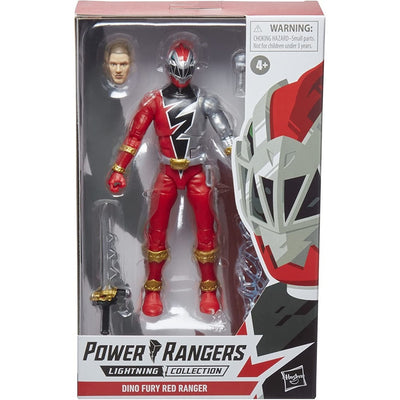 POWER RANGERS DINO FURY RED CZERWONY RAN - widok 2 opakowania szczegoly zabawka kolekcja
