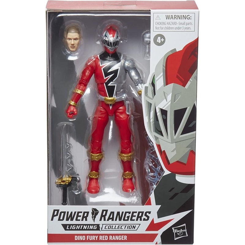 POWER RANGERS DINO FURY RED CZERWONY RAN - widok 2 opakowania szczegoly zabawka kolekcja