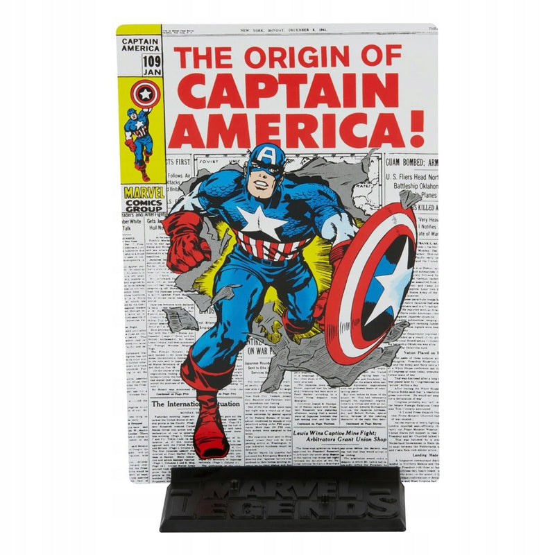 MARVEL LEGENDS RUCHOMA  KAPITAN AMERYKA - widok 3 opakowania szczegoly zabawka kolekcja