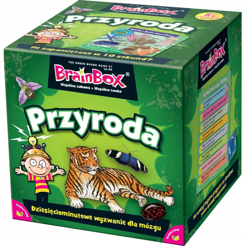 Zabawka BRAINBOX PRZYRODA GRA KARCIANA EDUKACYJNA DLA DZIE - kolekcjonerska premium zabawki Aseo dla dzieci