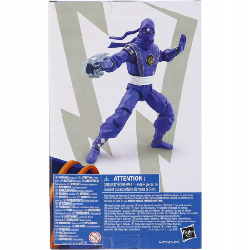 POWER RANGERS MIGHTY NINJA BLUE NIEBIESK - widok 6 opakowania szczegoly zabawka kolekcja