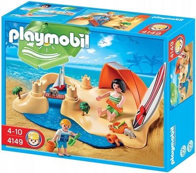 Zabawka KLOCKI PLAYMOBIL CITY LIFE URLOP NA PLAŻY 4149 - kolekcjonerska premium zabawki Aseo dla dzieci