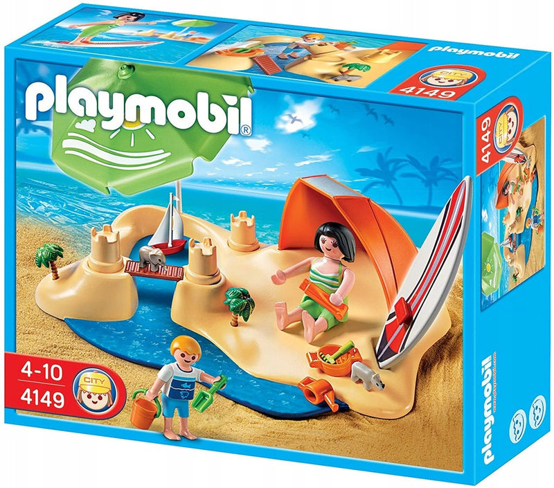 Zabawka KLOCKI PLAYMOBIL CITY LIFE URLOP NA PLAŻY 4149 - kolekcjonerska premium zabawki Aseo dla dzieci