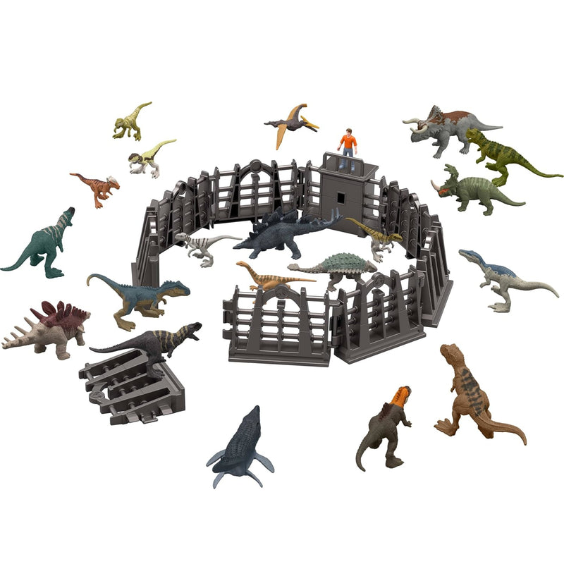 JURASSIC WORLD CHAOS THEORY MINIS ZESTAW - widok 5 Mattel opakowanie szczegoly collectible