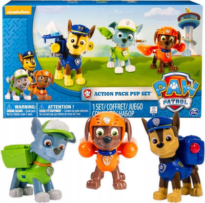 Zabawka PSI PATROL ZESTAW FIGUREK CHASE ROCKY ZUMA - kolekcjonerska premium zabawki Aseo dla dzieci